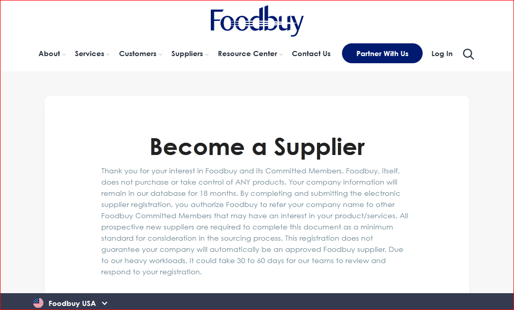 Become a Supplier
