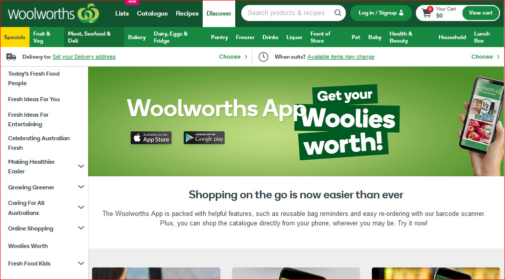 Apps of Woolworths Success Factors