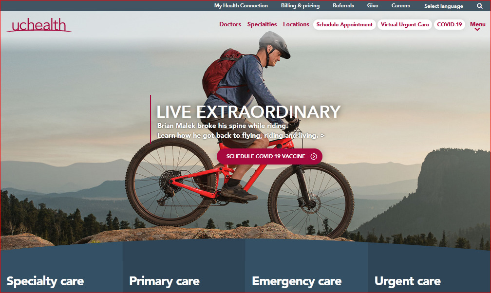 Home Page of the Uchealth Login