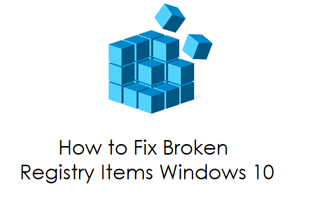 Broken Registry Items
