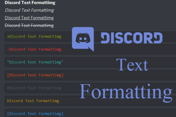 Discord Text Formatting