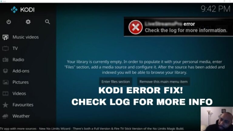 Fix check the log for more information Kodi Error | Simple Method