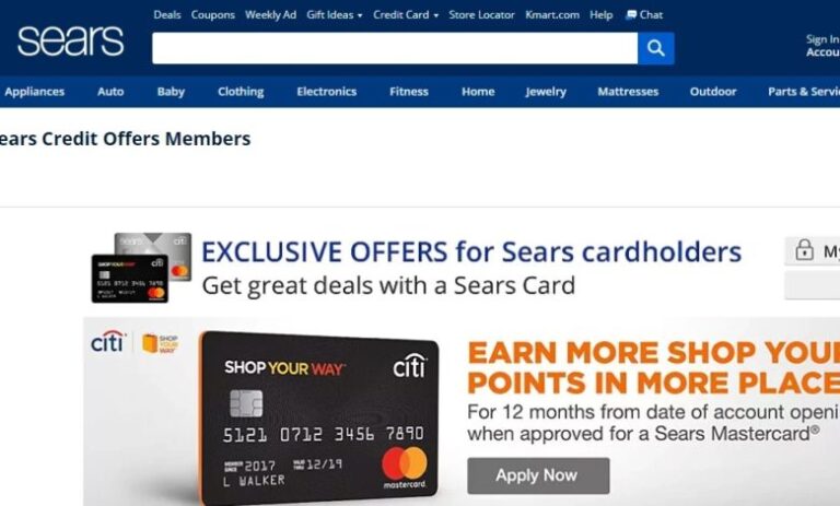 www.searscard.com Login |Make Payment – Sears Credit Card Customer Service