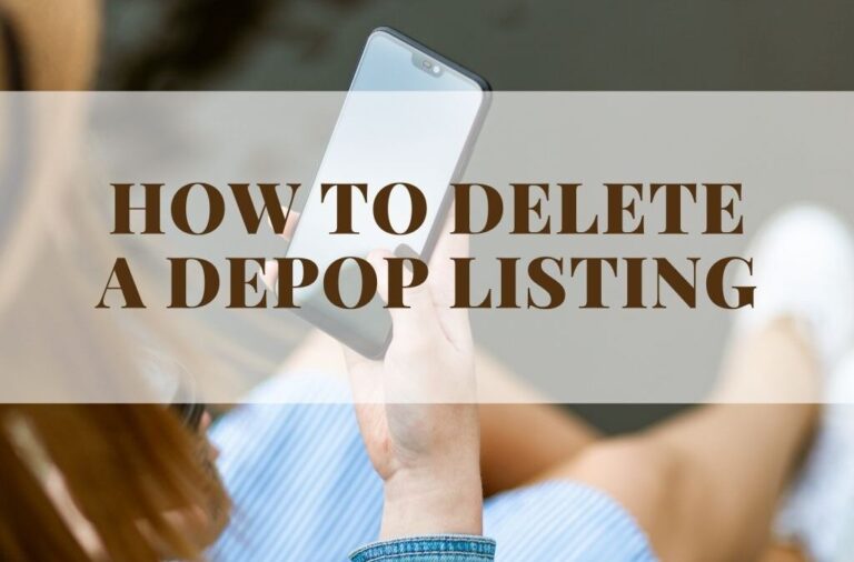 How to Delete an Item On Depop