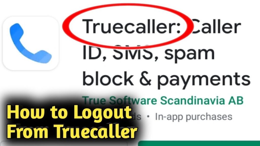 To Logout From Truecaller