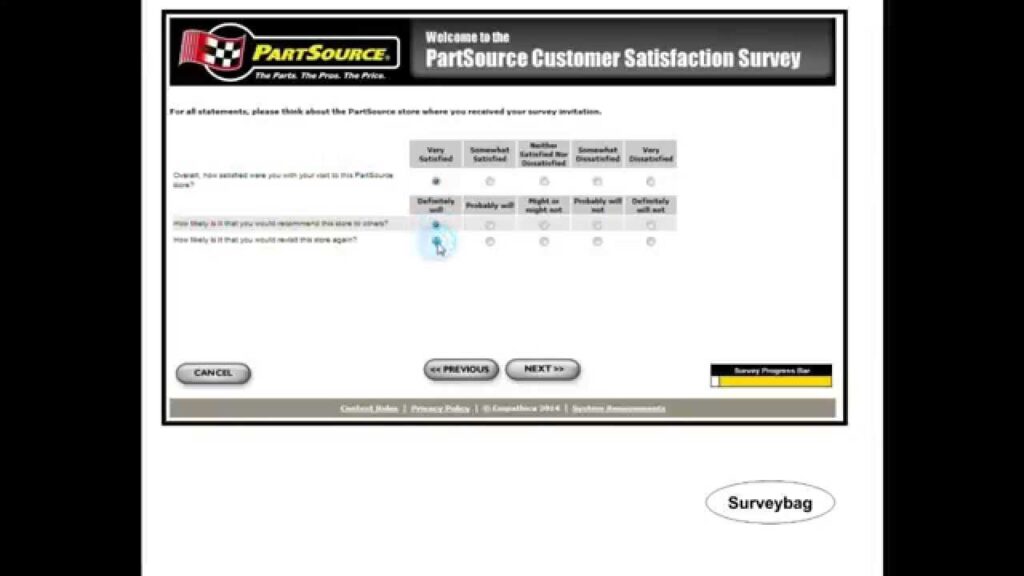 Rate how satisfied are you overall with the products and customer service provided by PartSource