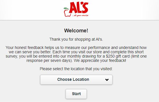 Select the location of Al's store
