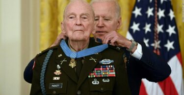 President Biden presented the Medal of Honor to a retired Army major who resides in Santa Cruz