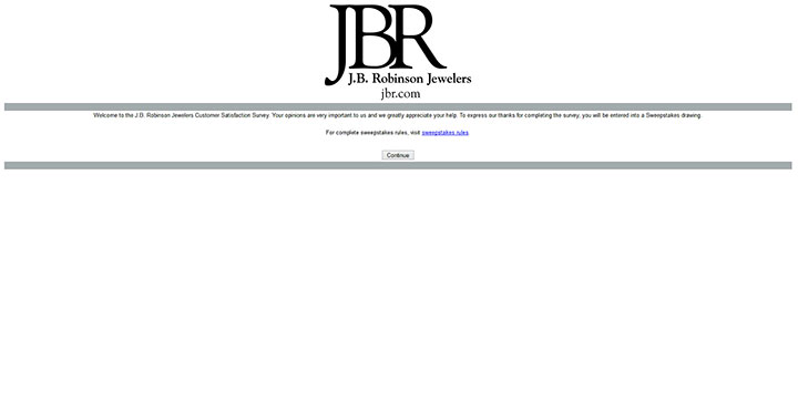 Go to the official J.B. Robinson Jewelers questionnaire website